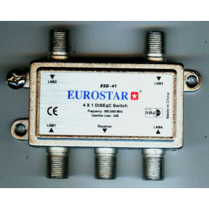 Переключатель 1x4 DISEqС 2.0 Eurostar ESD-41