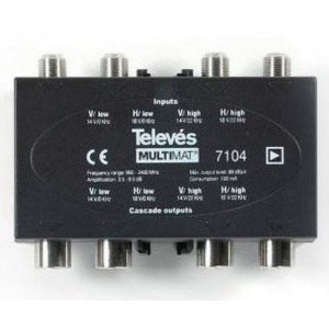 Мультисвитч каскадный Televes Multimat Amplifier 7104